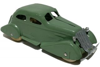 Myestatefinds Antique 1930’s Pressed Steel “wyandotte Toys” Sedan Toy Car 6”l
