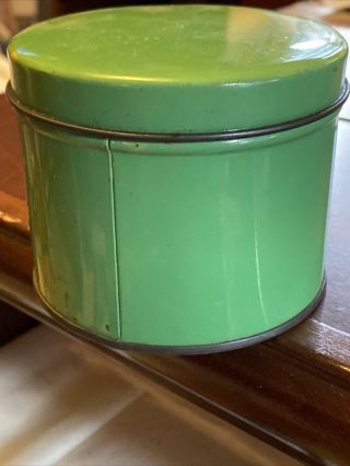 Vintage EG Whitman Snow Drop Mints Tin Canister - Great color and Patina 2