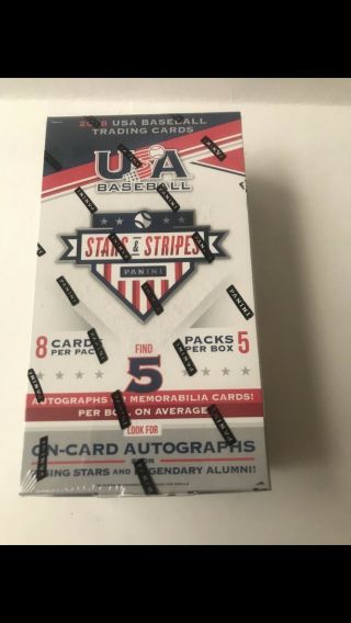 2018 Panini Usa Stars & Stripes Baseball Hobby Box Factory