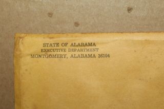 Vintage Governor ' s Staff Stand Up For Alabama License Plate 1975 1979 Tag NOS 2