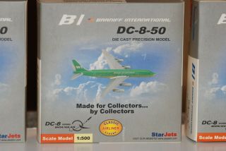 Starjets Dc - 8 - 50 Braniff International 1:500 Set Of 4