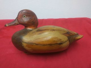 Lx3021 Vintage R.  D.  Lewis Wood Duck Decoy Dated 1979 Numbered 415 / 700
