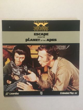 Vintage - Escape From The Planet Of The Apes Laser Disc - Cbs Fox 1990 Widescreen