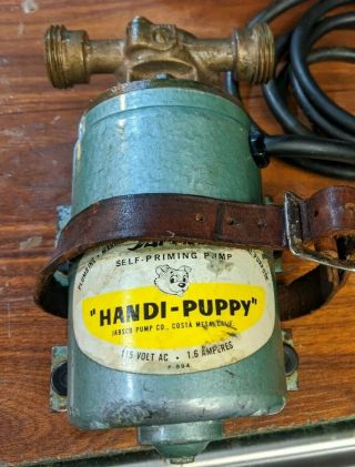 Vintage Jabsco Handi - Puppy 12210 Ac Motor Handi Puppy Water Pump