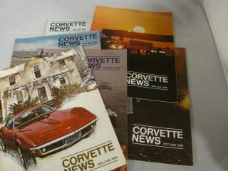 " Corvette News " - Vol 12 - No 1 - 6 - 1968 - 69 - Entire Year