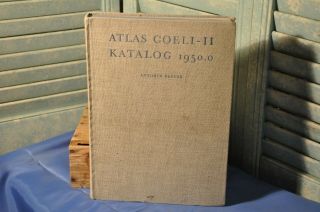 Atlas Coeli Ii Katalog 1950.  0 Star Atlas 1959 Collectible Antique Text