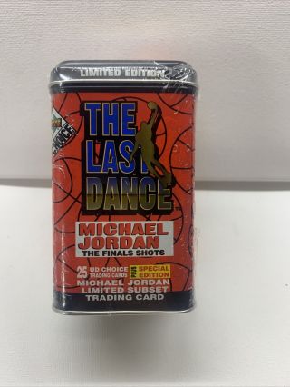 The Last Dance Michael Jordan The Finals Shots Card Set Upper Deck Tin