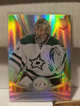 13/14 Panini Totally Certified Gold Rc Jack Campbell Stars Kings Rare 3 /5
