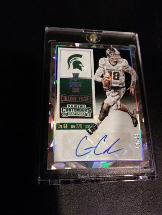 Connor Cook 2016 Panini Contenders Draft Picks Cracked Ice Sp Autograph 10/23