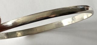 Vintage Sterling Silver Bangle Bracelet - 15.  2 Grams