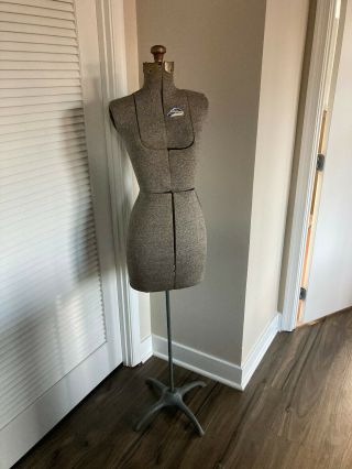 Vintage Acme Adjustable Dress Form Size A W/stand