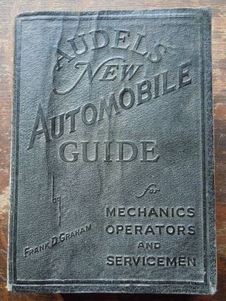 Old Vintage 1930s 1940 Audel ' s Automobile Repair Guide Book Dodge Chevy Ford 2