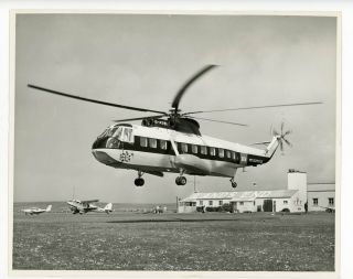 Photograph Of Sikorsky S - 61n G - Asnl At Lands End,  Cornwall C.  1963/4 Bea
