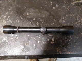 Vintage Weaver K4 4x Rifle Scope 1 " Tube With Weaver Rings Part