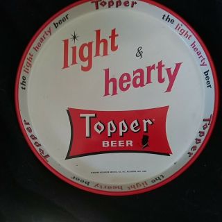 Vintage Old Topper Beer Tray Standard Rochester Brewing Co.  Rochester Ny Euc
