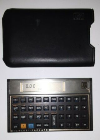 Vintage Hewlett Packard Hp 12c Financial Calculator With Soft Case Singapore