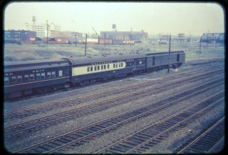 Osld Slide B&o Combine On Train Jersey City Nj Circa 1950 
