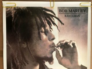Vintage Poster Bob Marley Rastaman 1980’s Smoke Week Pot Music Pin Up 2