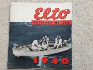 Vintage 1940 Elto Outboard Motors Sales Brochure Advertising