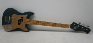 Hondo H808gmb Deluxe Series Vintage Electric Bass Guitar Teal P&r