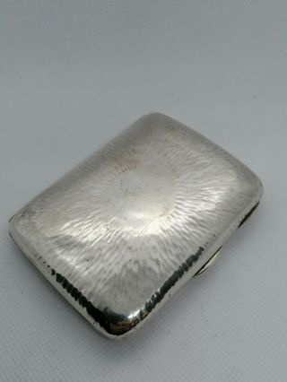 A Lovely Arts And Crafts Solid Silver Cigarette Case,  Chester,  1906