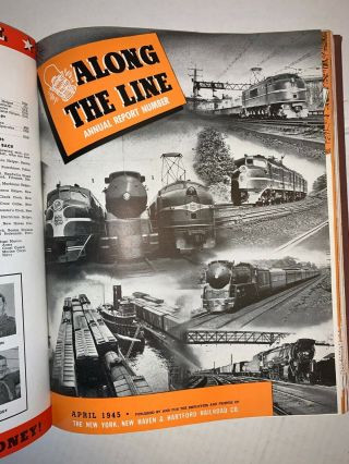 Along The Line: The York,  Haven & Hartford Rr,  Monthly Employee Publicat