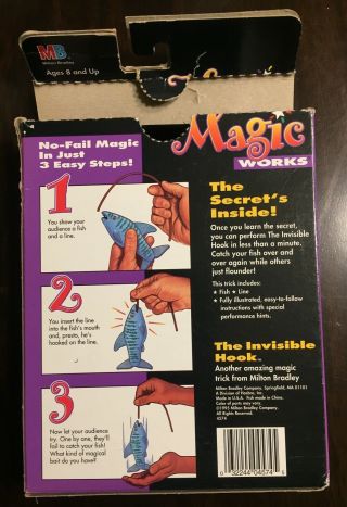 Vintage 1995 Milton Bradley Magic The Invisible Hook - Great MW Trick 2