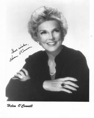 Helen O Connor Vintage Hand Signed 8x10 Glossy Photo.  Tls Signed.  Both
