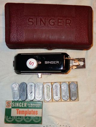 Vintage Singer Buttonholer Kit Set Sewing 9 Template Cams 160506 160743 160668