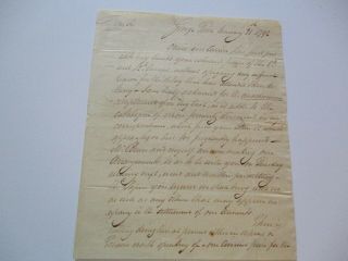 Antique Famous Autograph Museum Quality 18th Century Mathew Blair Papers 1792