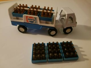 Vintage Buddy L Pepsi Truck W/ Trailer Complete With Bottles & Extra Crates