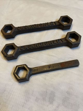 Vintage Cast Iron Flat Backed Bed Spanners