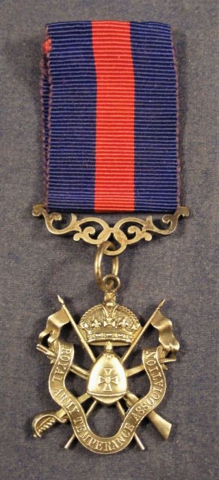 Antique Silver Royal Army Temperance Association Medal London 1904