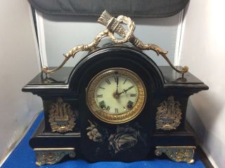 Antique Ansonia Clock (made In Usa - York)