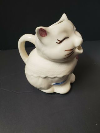 Vintage Cat Creamer Shawnee Puss N Boots Cat Creamer Usa Collectible