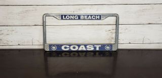 Coast - - Cadillac - - Long Beach - Vintage Metal License Plate Frame - - L111
