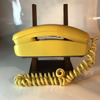 Vintage Princess Rotary Wall Phone Telephone 1972 Yellow