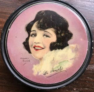 Vintage 1920s Beautebox Tin By Canco,  Woman,  Henry Clive,  Bebe Daniels