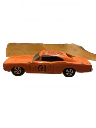 Vintage Ertl Dukes Of Hazzard General Lee Dodge Charger 1/64 Scale 1981