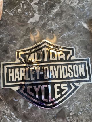 Harley - Davidson® Bar & Shield® Silver & Black Car & Truck Hitch Plug