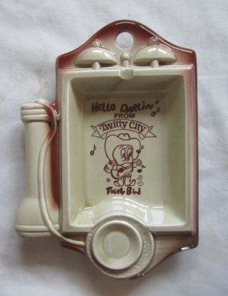 Vintage Conway Twitty City Music Village Usa Ashtray Tray Japan Scotty Telephone