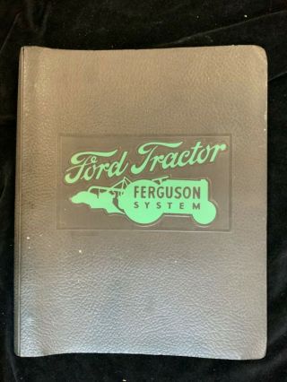 Vintage 1940 Ford Tractor Ferguson System Instruction Book Accessories Ford