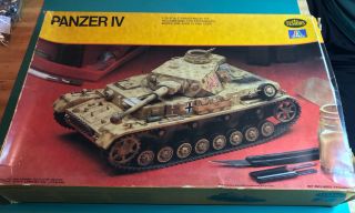 Vintage Testors / Italaeri Model Tank Kit Panzer Iv