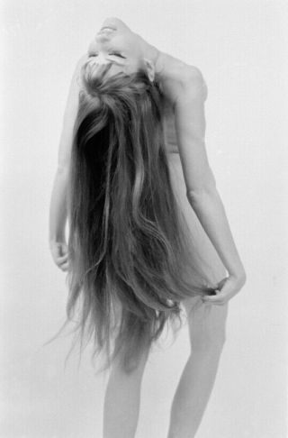 Vintage Pinup Negative 1960s Sexy Redhead Long Hair (nudes)