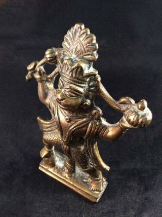 19th century Bronze figure of Hindu God Hanuman 3