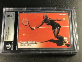 Serena Williams 2003 Netpro 1 Rookie Card Rc Bgs 9 Tennis Legend Future Hof