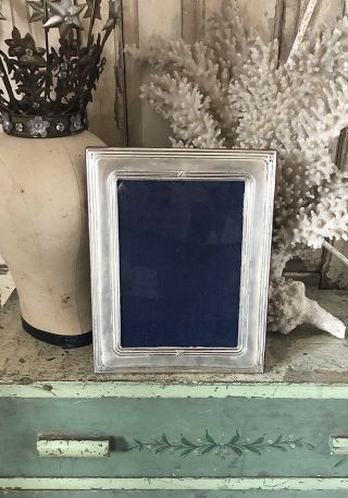 Large Vintage Italian Solid Silver Hallmarked Picture Photograph Frame Art Deco