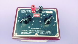 Vintage Cornell Dubilier Decade Capacitor Model Cdb3 3 Ser No 82731