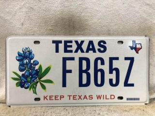 2000 Keep Texas Wild License Plate