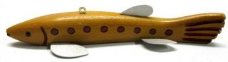 Jay Mcevers Trout Folk Art Fish Spearing Decoy Ice Fishing Lure